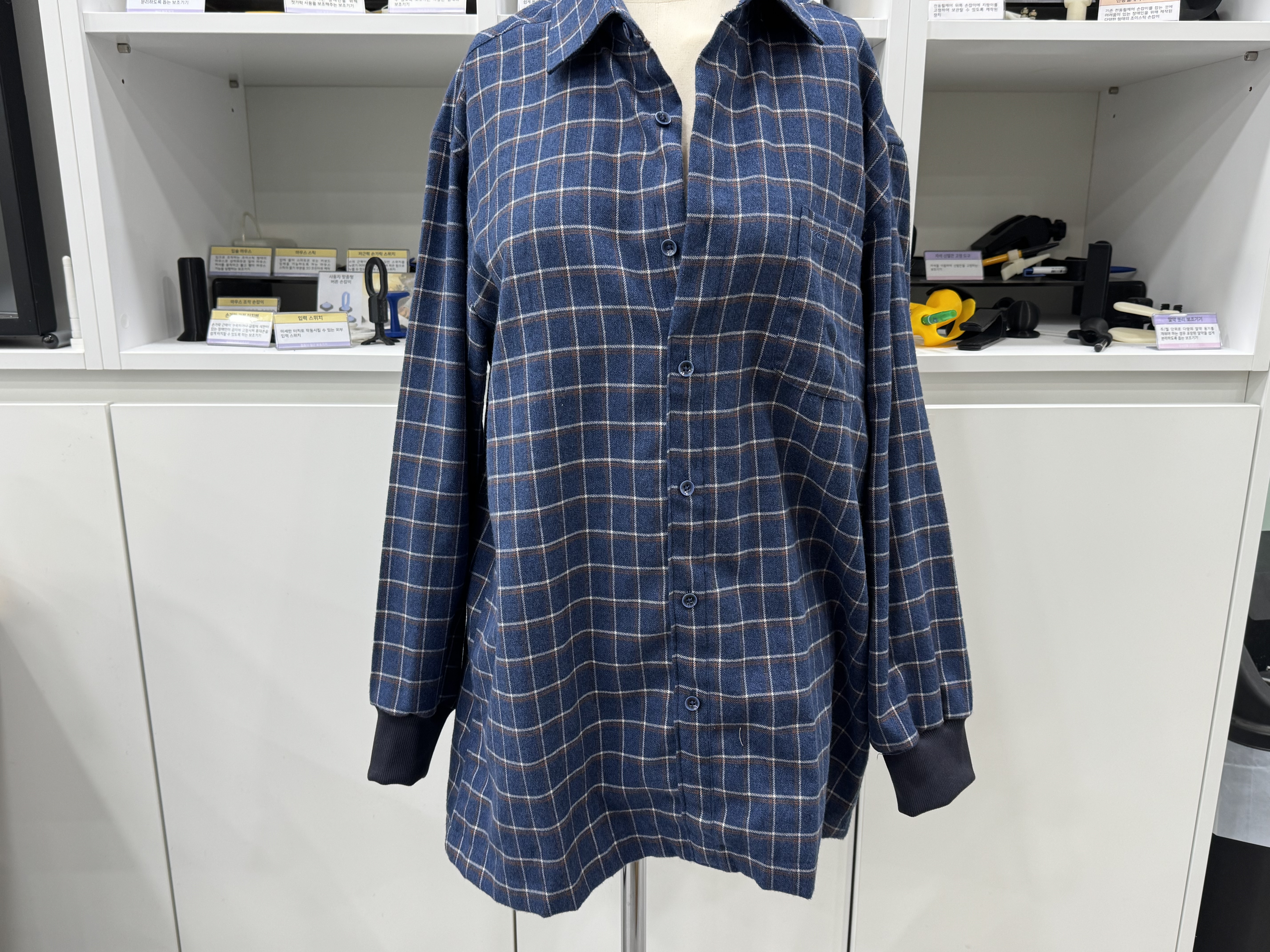 셔츠 여밈 및 소매단 교체