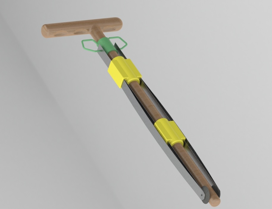 지팡이 보조 집게 장착