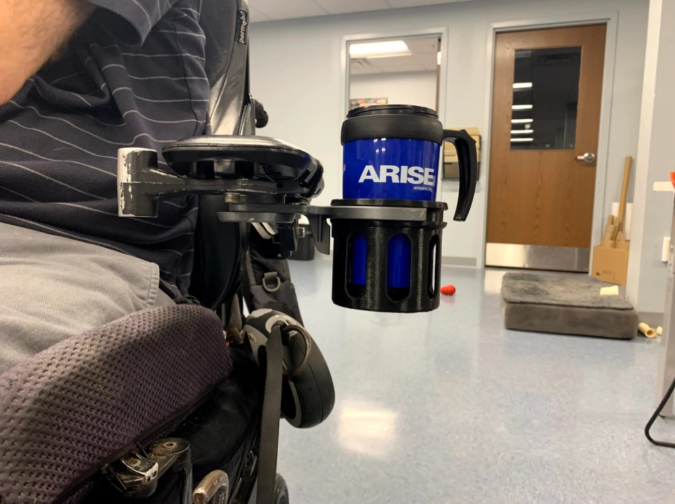 회전식 휠체어 컵 홀더