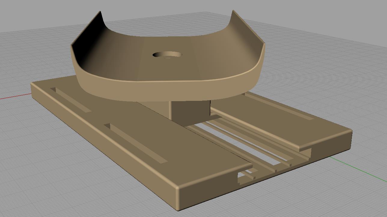 전동휠체어 사용자용 움직이는 팔지지대