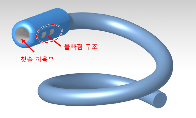 칫솔 고정 보정기구