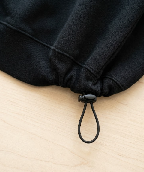 맨투맨 밑단 시보리 고무줄 고정