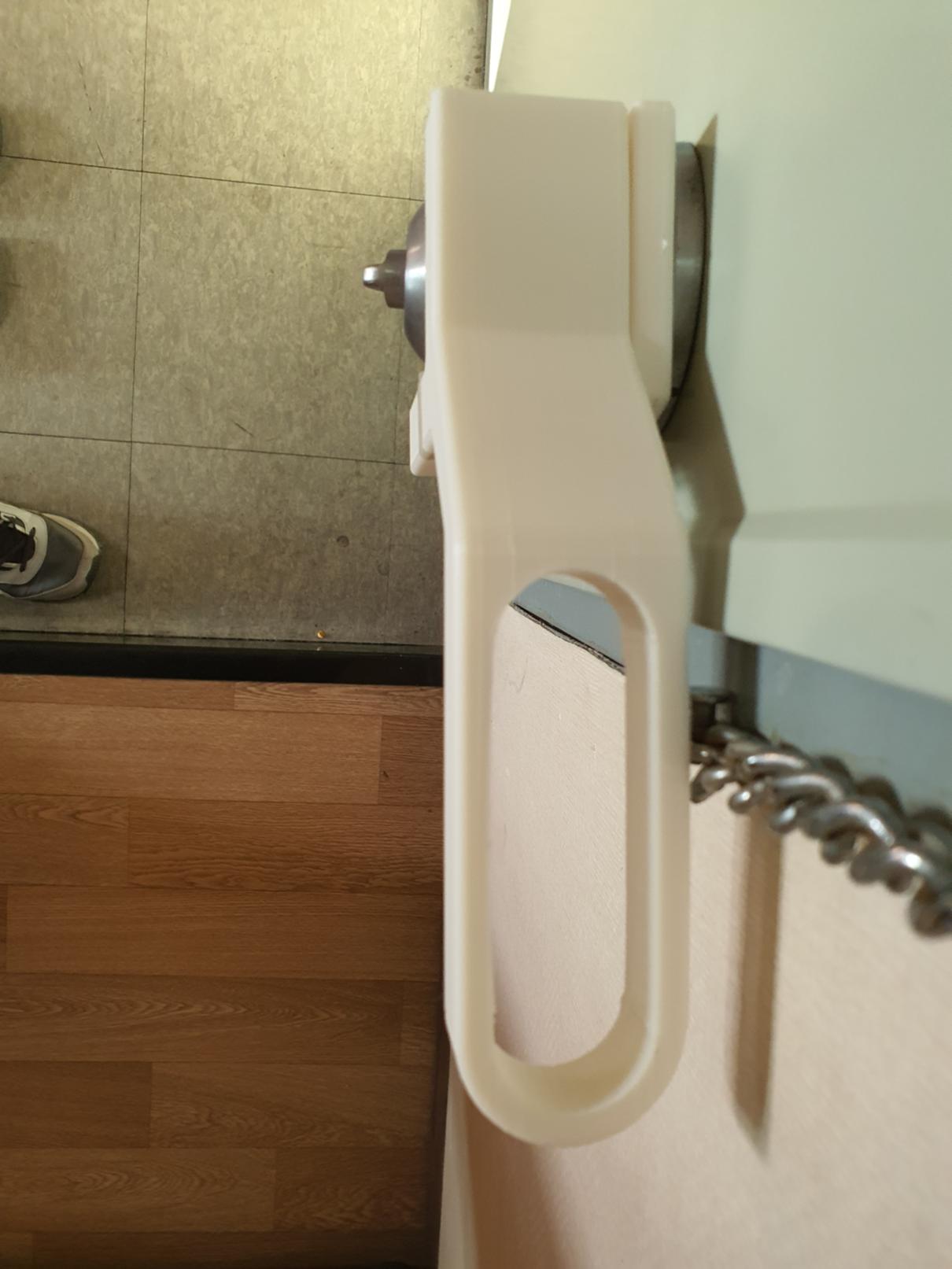 원통형 철제 문고리 보조 손잡이