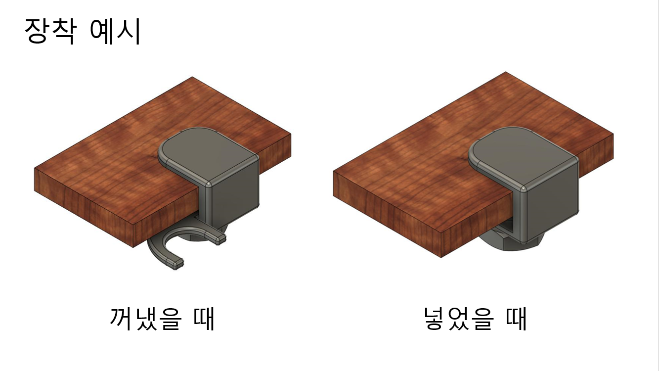 접이식 지팡이 거치대(Foldable Cane Holder)