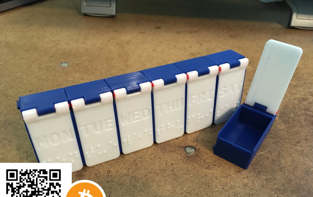 요일별 점자 알약통