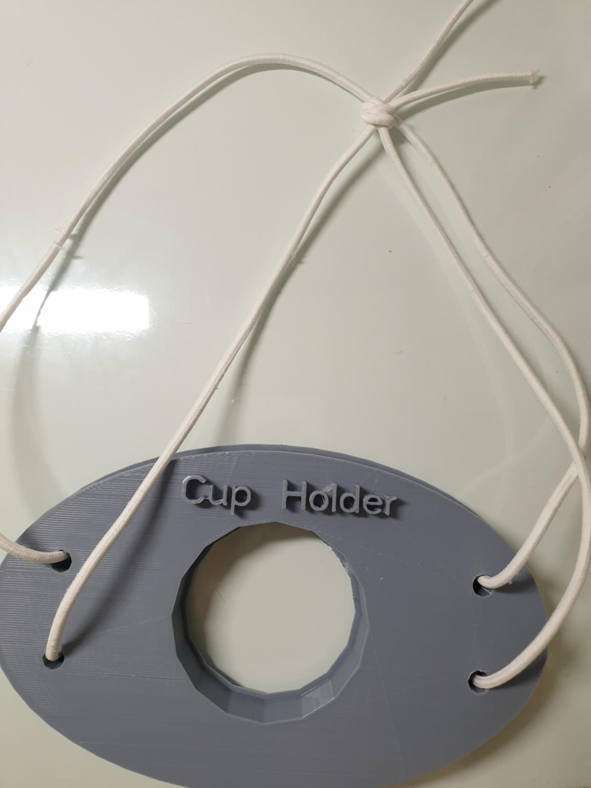 목에 거는 컵 고정대